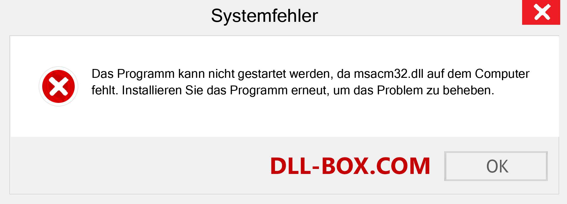 msacm32.dll-Datei fehlt?. Download für Windows 7, 8, 10 - Fix msacm32 dll Missing Error unter Windows, Fotos, Bildern